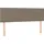 vidaXL Boxspringbett mit Matratze Taupe 140x200 cm Stoff