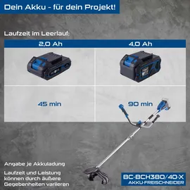 SCHEPPACH 20V Akku Freischneider BC-BCH380/40-X 20V-IXES Solo ohne Akku/ Lader