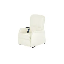 HIMOLLA Fernsehsessel 7568 Leder 77 x 104 x 85 cm Weiß elektrisch