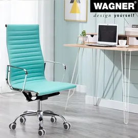 Wagner Bürostuhlrollen 5tlg. DESIGN - Ø 60 mm, intervallgebremst, Steckstift Tragkraft je 50 kg - DE Ware - 02007661