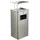 Wesco Standascher mit Dach edelstahl matt