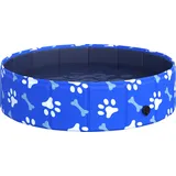 PawHut Hundebadewanne faltbar Hundepool Wasserbecken für Hunde und Katzen Ø80x20cm, ideal für Sommer & Pflege   Aosom.de