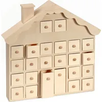 VBS Holz-Adventskalender "Weihnachtshaus", 36,5x37x7cm mit Schüben zum Basteln schenken