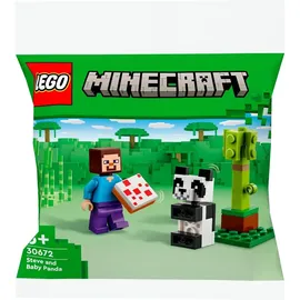 LEGO Minecraft Steve mit Baby-Panda 30672