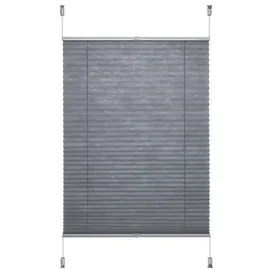 LIEDECO Klemmfix-Plissee Easy 100 x 130 cm Polyester Grau