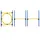 Dobar Agility Sprung-Set 100 x 76 cm Blau/Gelb