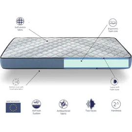 xaluca Matratze 90x180 Nirvana H2 Hohe 16 cm Schaumstoff HR