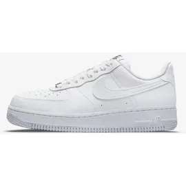 Nike Air Force 1 '07 SE Suede Damen White/Black/Metallic Silver/White 36