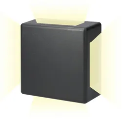 Wandleuchte Led 6W 130Lm 4000K Tageslicht Quadratisch Ip65 12X12X5Cm 4 Projektionen Edm