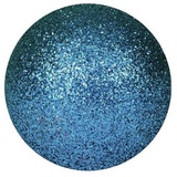 Europalms Dekokugel 3,5cm, blau, glitzer 48x