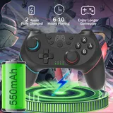 SPGOOD Wireless Controller für Switch, Pro Controller 550 mAh 2-3 h