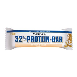 WEIDER 32% Protein Cookies & Cream Riegel 24 x 60 g