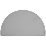 Relaxdays Platzdeckchen Kinder, in Halbkreisform Grau