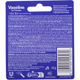 Vaseline Lip Therapy Rosy Getönter Lippenbalsam, mit Mandel- und Rosenöl (4.8 g Glanz