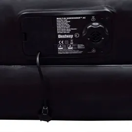 BESTWAY Velours-Single-Gästebett 97 x 191 cm - Schwarz