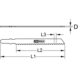 Stichsägeblatt-Kurvenschnitt CV 100 x 4mm, 5er-Pack