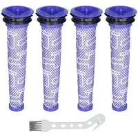 McFilter I 4x Vormotorfilter geeignet für Dyson DC58, DC59, DC61, DC62, V6 und V8, Filter Vormotor Alternative für Motorfilter 965661-01, waschbar, wiederverwendbar
