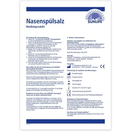 Sunlife Nasendusche Nasenspülsalz 60 St.