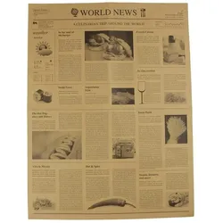 greenbox - Einschlagpapier-Zuschnitte 50 x 37,5 cm, Zeitungs-Optik, braun, 1000 St.