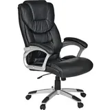 AMSTYLE Chefsessel, SPM1.225 Kunstleder schwarz, Gestell silber