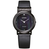 Citizen Eco-Drive Damen-Armbanduhr Titan Schwarz