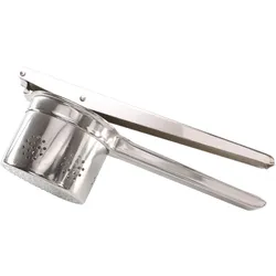 Kartoffelpresse GSD HAUSHALTSGERÄTE, silber (edelstahlfarben), B:26,5cm L:9,5cm T:11cm, Edelstahl, Küchenpressen, poliert