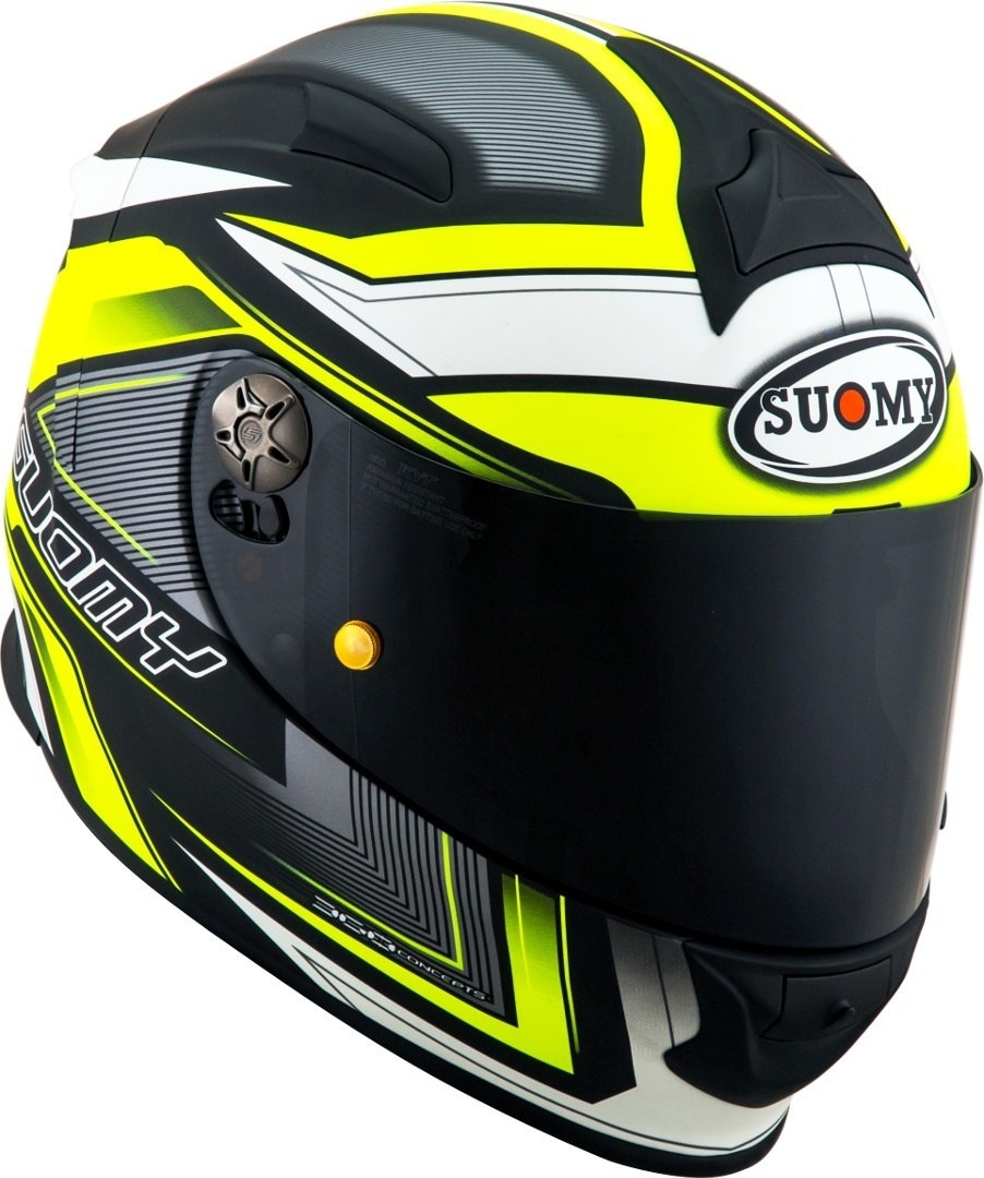 Suomy SR-Sport Engine Helm, zwart-geel, 2XL