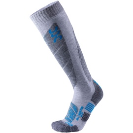 UYN All Mountain Herren Socke, grau light grey Melange/Azure), 42-44