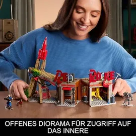 Mattel Fallout Red Rocket Bauspielzeug-Set mit 2 Figuren (824 Teile)