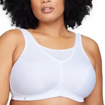 GLAMORISE Damen 1066 Sports Bra, Weiß, 100G EU - 100G
