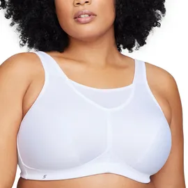 GLAMORISE Damen 1066 Sports Bra, Weiß, 100G EU - 100G