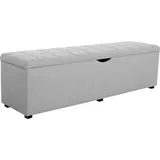 Home Affaire Hockerbank Checked Grau 160 x 42 x 40 cm