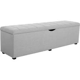 Home Affaire Hockerbank Checked Grau 160 x 42 x 40 cm
