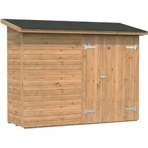 Palmako Leif Gerätehaus 234 x 95 cm Hellbraun Tauchgrundiert