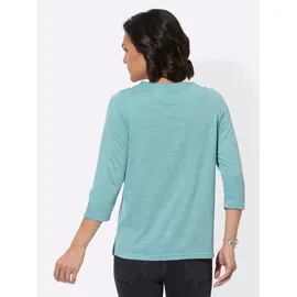 Casual Looks WITT WEIDEN 3/4-Arm-Shirt in ozean-ecru-gemustert | Gr.: 42,
