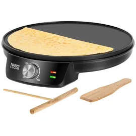 Teesa Pfannkuchenpfanne Elektrische Pfannkuchenpfanne 30 cm 1200 W Temperaturregelung TSA3235