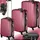 Tectake Koffer-Set 3-tlg. rot