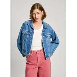 Pepe Jeans für Damen. PL402408 Entspannte Craft Jacke blau (XS), Lässig, Bio-Baumwolle, Nachhaltig