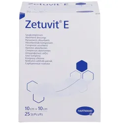 Zetuvit E Saugkompressen steril 10x10 cm