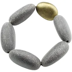 Armband "Cassiopeia", Damen, Gr. Polyester, braun, COLLEZIONE ALESSANDRO, Armbänder