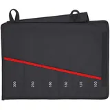 Knipex Werkzeugtasche Polyester 440 mm schwarz/rot unbestückt
