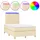 vidaXL Boxspringbett 120 x 200 cm Creme