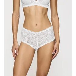 Maxislip TRIUMPH "Amourette", Damen, Gr. 42, weiß, Microtouch, Spitze, Obermaterial: 83% Polyamid, 17% Elasthan, Unterhosen, Stretch-Spitze, klassische Passform, Mikrofaser, flache Nähte