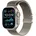 GPS + Cellular 49 mm Titangehäuse natur, Milanaise Armband natur M