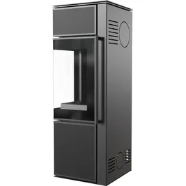 Kratki TORA/S 8 kW Ø 150 Quarzsinter Schwarz / Brennraum Schwarz