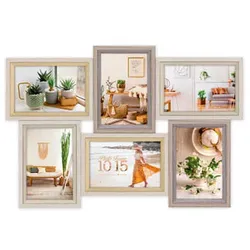 Zep Zara 6Q, Bilderrahmen-Set, MDF-Platten, Natürlich/Natur, Tisch, Wand, 10 x 1