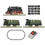 Fleischmann 5160003 N Analog Start Set: Dampflok BR 80 mit Personenzug,