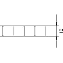 Gutta Hohlkammerplatte 10 mm Transparent 300 x 105 cm