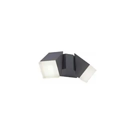 Paul Neuhaus Außenwandleuchte Aluminium, Metall, Stahl 14x22x11,1 cm grau
