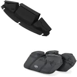 Set: Windschild Tasche + Koffer Innentaschen passend für Harley DavidsonTouring 94-24 SP4